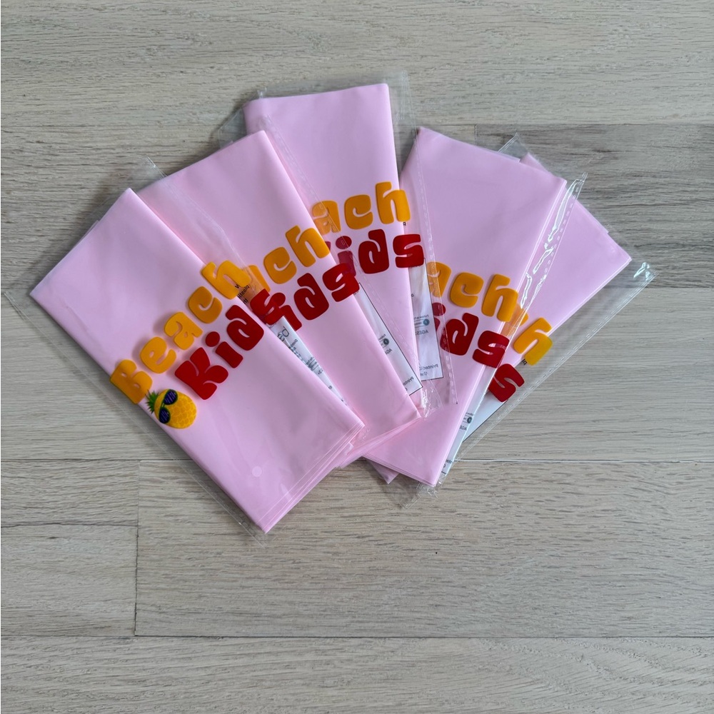 Party Favor Loot Bags Solid Pink 24ct